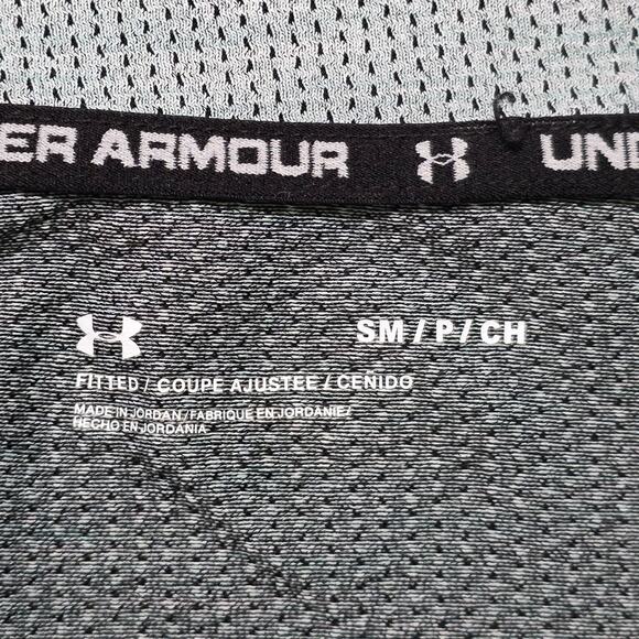 Under Armour Sweater Men S Gray HeatGear ¼ Zip Pullover - Picture 3 of 5